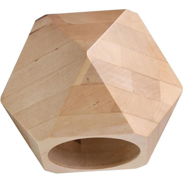 Lampada Da Parete Woody In Legno Naturale 1Xg9 8W Legna 12X14X12Cm Sollux Lighting-image