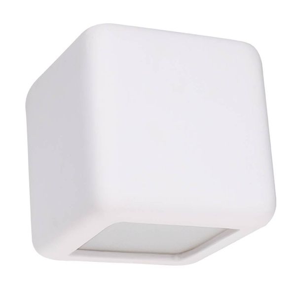 Lampada Da Parete In Ceramica Nesta 1Xe27 15W Ceramica 14X14X14Cm Sollux Lighting-image