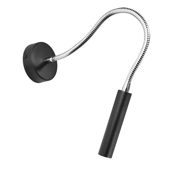 Lampada Da Parete Axil Nero 1Xg9 8W Acciaio 52X52X8Cm Sollux Lighting-image