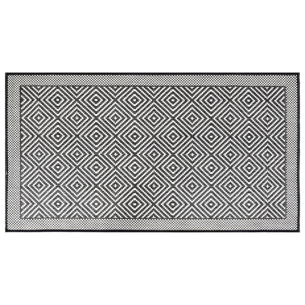 Vidaxl Tappeto Per Esterni Grigio E Bianco 80X150 Cm Utilizzabile Su Entrambi I Lati-image