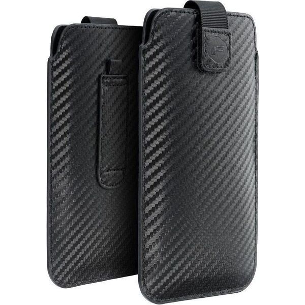 Custodia / Cover Per Apple Iphone 11 - Custodia Forcell Pocket Carbon A Scomparsa-image