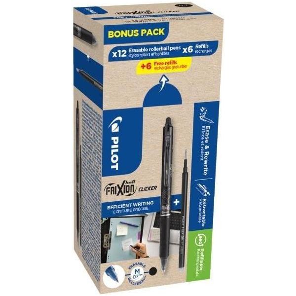 Pilot 435846 Pilot Tintenroller Frixion Ball Clicker 07, Bonus Pack-image