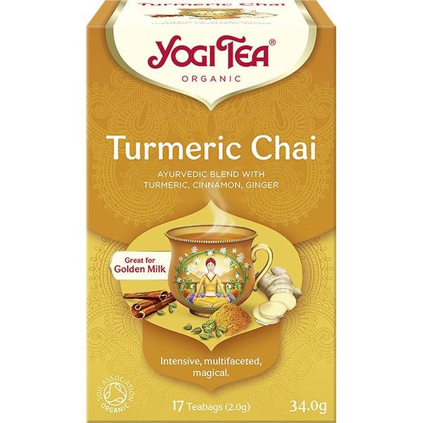 Goldener CHAI-TEE Mit Kurkuma (Chai TURMERICO)(17 X 2 G) 34 G - YOGI-TEE-image