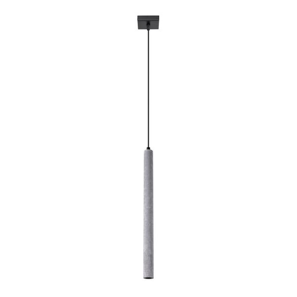 Lampada A Sospensione Pastelo 1 In Cemento 1Xg9 8W Calcestruzzo 120X3.5X3.5Cm Sollux Lighting-image