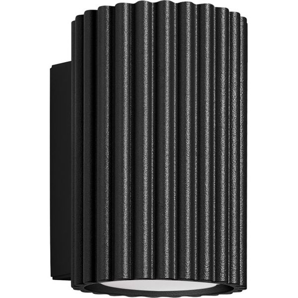 Lampada Da Parete Karbon 10 Nero 1Xgu10 10W Alluminio 10X8.5X6.5Cm Sollux Lighting-image