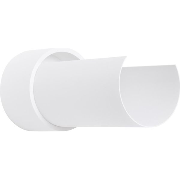 Lampada Da Parete Flash Bianco 1Xe27 15W Acciaio 21X10X10Cm Sollux Lighting-image