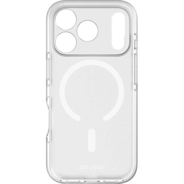 Decoded, Custodia Iphone 17 Pro Magsafe Droptec Hybrid Resistente Agli Urti, Bianco-image
