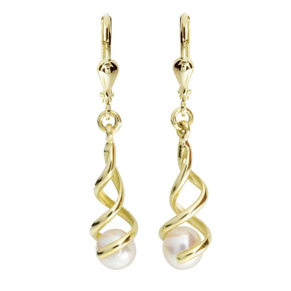 Paar OhrhäNger Ostsee-Schmuck "Ostsee-Schmuck OhrhäNger Lusia OhrhäNger Lusia", Gelb, Ohrringe, Damen, 38X8Mm, Gelbgold 333-image