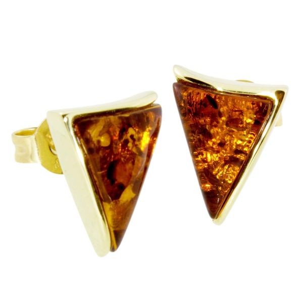 Paar Ohrstecker Ostsee-Schmuck "Ostsee-Schmuck Ohrstecker Levke Ohrstecker Levke", Gelb, Ohrringe, Damen, 12 X 9Mm, Gelbgold 333-image