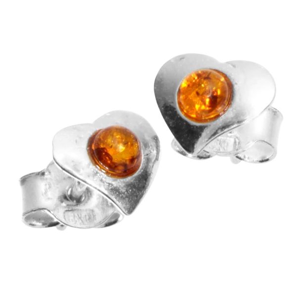 Paar Ohrstecker OSTSEE-SCHMUCK "Ostsee-Schmuck Ohrstecker Herz Ohrstecker Herz", Weiß, Ohrringe, Damen, 7 X 7Mm, Silber 925 (Sterlingsilber)-image