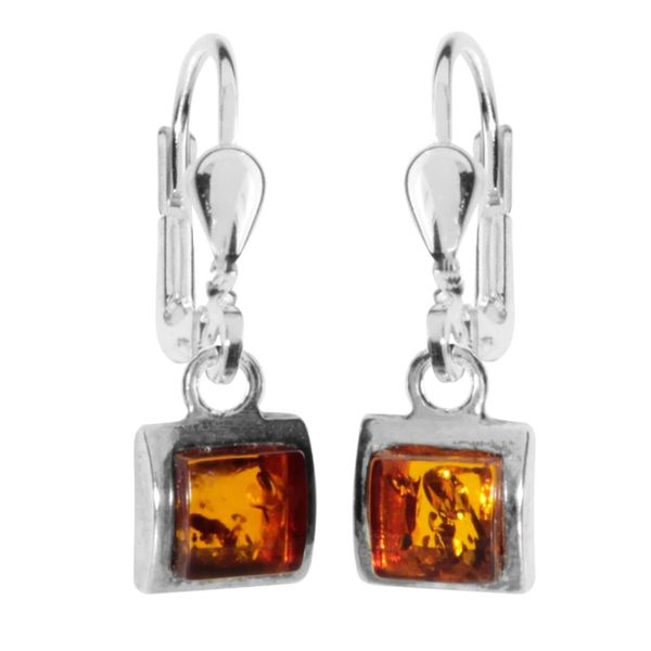 Paar OhrhäNger Ostsee-Schmuck "Ostsee-Schmuck OhrhäNger Astrid 6X6 OhrhäNger Astrid 6X6", Weiß, Ohrringe, Damen, 25 X 8Mm, Silber 925 (Sterlingsilber)-image