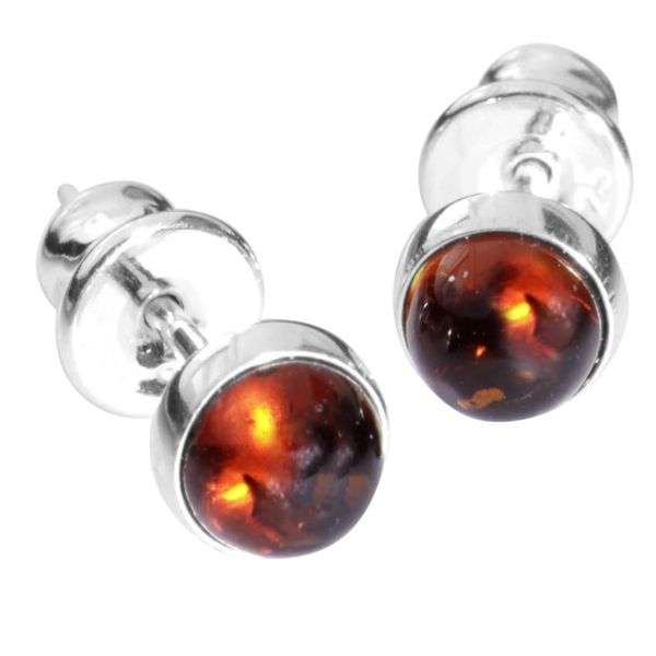 Paar Ohrstecker OSTSEE-SCHMUCK "Ostsee-Schmuck Ohrstecker Classic 5 Mm Ohrstecker Classic 5 Mm", Weiß, Ohrringe, Damen, 6Mmrund, Silber 925 (Sterlingsilber)-image