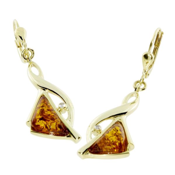 Paar OhrhäNger OSTSEE-SCHMUCK "Ostsee-Schmuck OhrhäNger Aria OhrhäNger Aria", Gelb, Ohrringe, Damen, 45 X 12Mm, Gelbgold 333-image