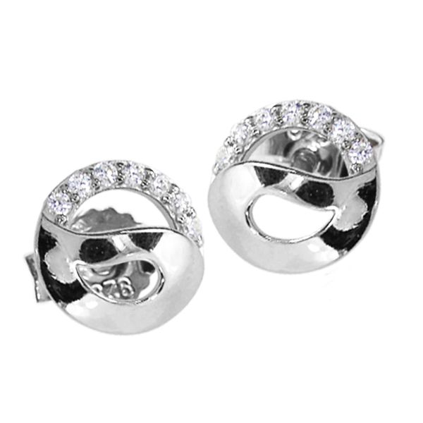 Paar Ohrstecker OSTSEE-SCHMUCK "Ostsee-Schmuck Ohrstecker Romina Ohrstecker Romina", Weiß, Ohrringe, Damen, 7Mm Rund, Silber 925 (Sterlingsilber)-image