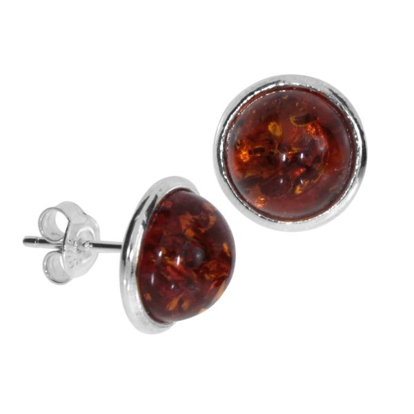 Paar Ohrstecker OSTSEE-SCHMUCK "Ostsee-Schmuck Ohrstecker Classic 10 Mm Ohrstecker Classic 10 Mm", Weiß, Ohrringe, Damen, 12Mm Rund, Silber 925 (Sterlingsilber)-image