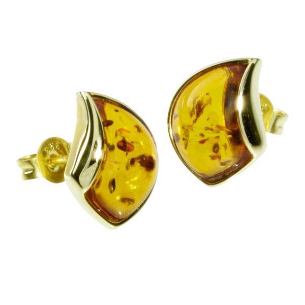 Paar Ohrstecker Ostsee-Schmuck "Ostsee-Schmuck Ohrstecker Jula Ohrstecker Jula", Gelb, Ohrringe, Damen, 14X11Mm, Gelbgold 333-image