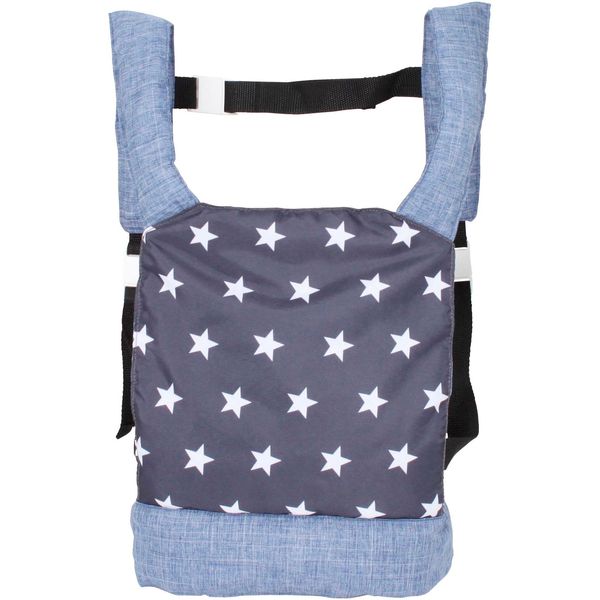 Puppen Bauchtrage CHIC2000 "Sternchen", Blau (Sternchen Blau), Puppenausstattungen, Kinderb:31Cm H:3Cm T:31Cm, Polyester, B:31Cm H:3Cm T:31Cm-image
