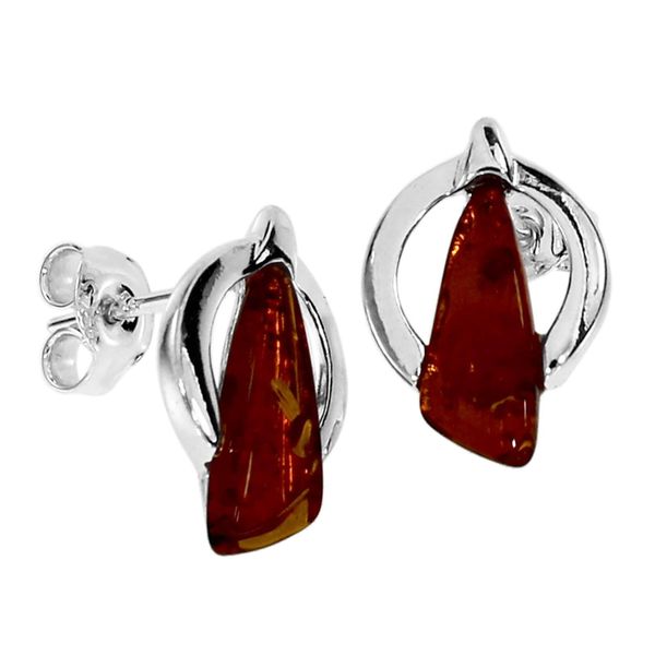 Paar Ohrstecker Ostsee-Schmuck "Ostsee-Schmuck Ohrstecker Trine Ohrstecker Trine", Weiß, Ohrringe, Damen, 14 X 10Mm, Silber 925 (Sterlingsilber)-image