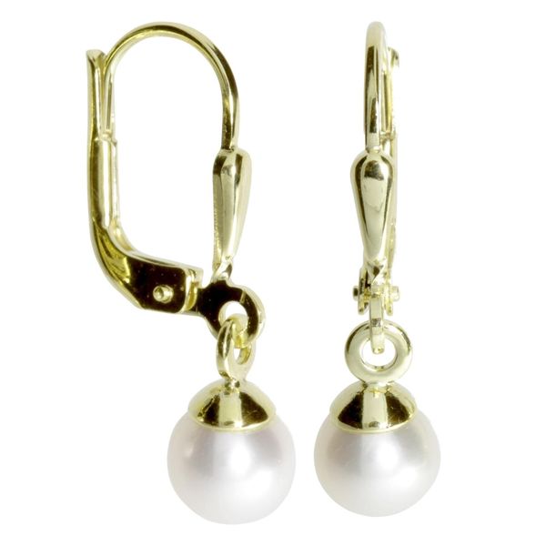Paar OhrhäNger Ostsee-Schmuck "Ostsee-Schmuck OhrhäNger Ine 5- OhrhäNger Ine 5-", Gelb, Ohrringe, Damen, 23X6Mm, Gelbgold 333-image