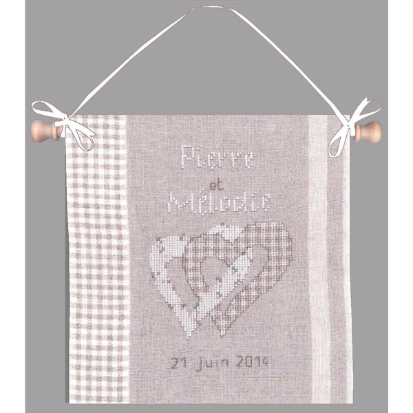 Le Bonheur Des Dames Kit Punto Croce Contato "Welcome Wedding"", 20X24Cm, Fai Da Te"-image