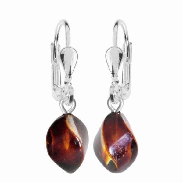 Paar OhrhäNger OSTSEE-SCHMUCK "Ostsee-Schmuck OhrhäNger Klassisch 14X6 Mm", Weiß, Ohrringe, Damen, 30 X 6Mm, Silber 925 (Sterlingsilber)-image