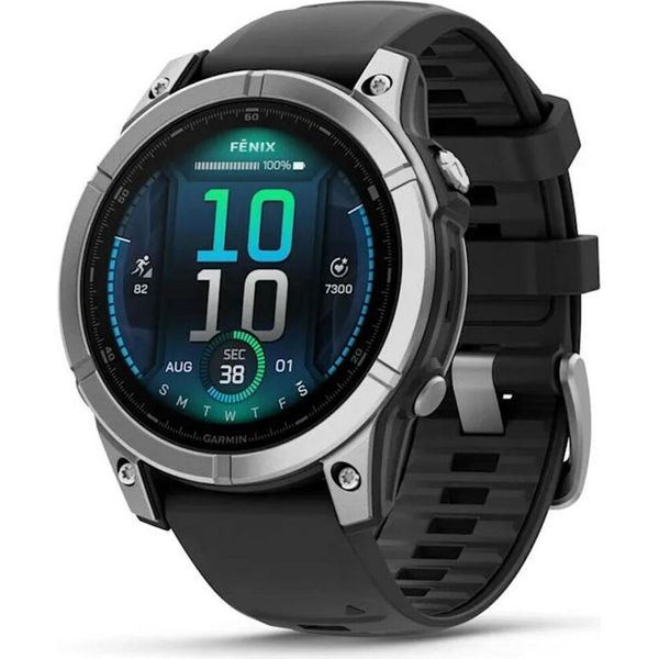 Garmin Fenix E 3,3 Cm (1.3") Amoled 47 Mm Digitale 416 X 416 Pixel Touch Screen Acciaio Inox Wi-Fi Gps (Satellitare)"-image