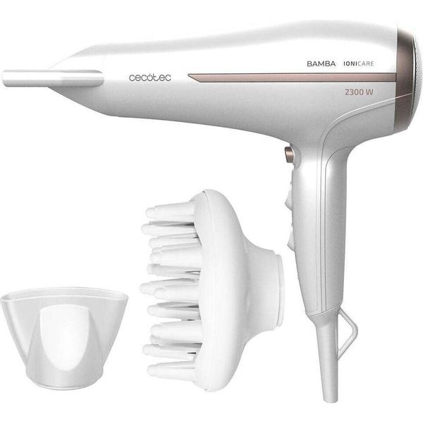 Asciugacapelli Bamba Ionicare 5200 Aura, 2300 W, Con Ioni, Funzione Aria Fredda, 2 Velocità, 3 Temperature, Alta Portata D'aria-image