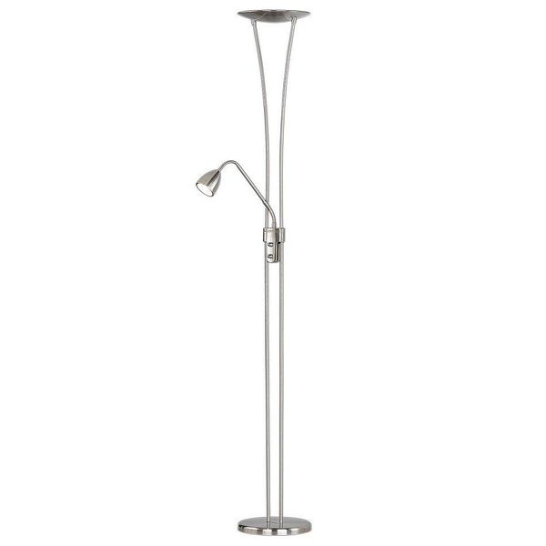 Trio Leuchten Led Deckenfluter, Grau (Nickelfarben), 2, H: 180Cm, Leuchten, Led Deckenfluter-image