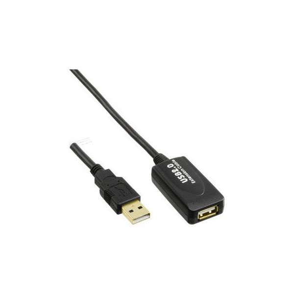 Inline® 34613I Prolunga Attiva Usb 2.0, Con "Ripetitore"" Di Amplificazione Del Segnale, Da Spina A A Presa A, 20 M"-image