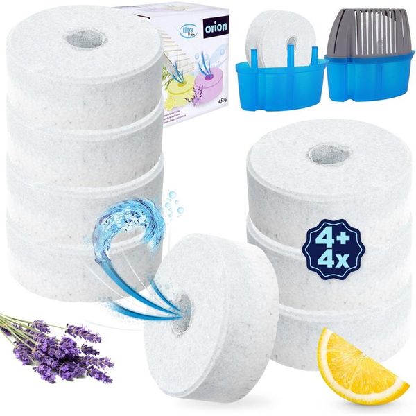 Orion Compresse Di Ricambio Per Deumidificatori Compressa Al Profumo Di Lavanda E Limone Ultra Fresh 8X450 G 8 Pz.-image