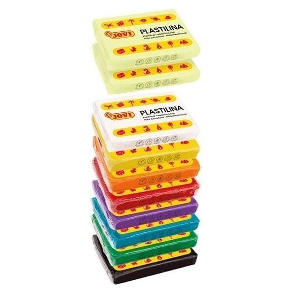Argilla Da Modellare Per Bambini Jovi Glow 10 X 50 G-image