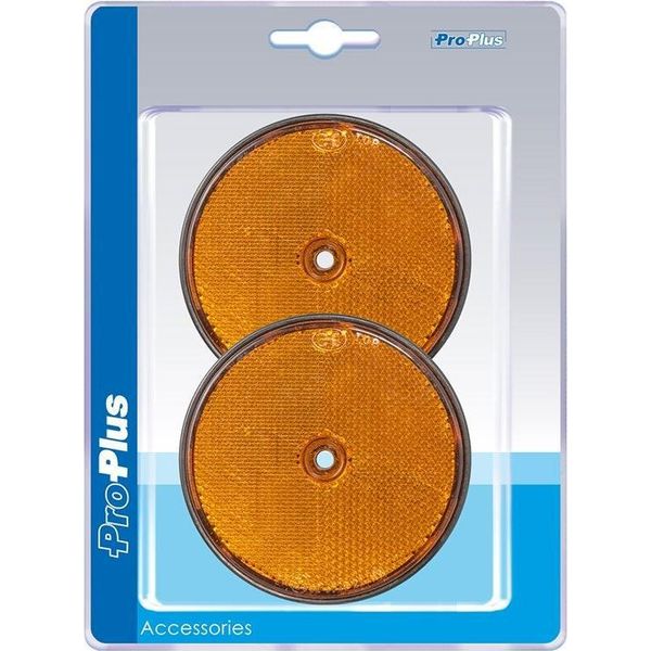 Riflettore Ambra 80Mm Da Avvitare 2 Pezzi In Blister-image