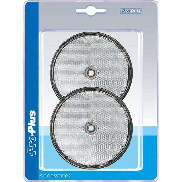 Riflettore Bianco 80Mm Avvitabile 2 Pezzi In Blister-image