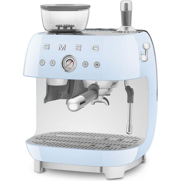 Macchina Per Caffè Espresso Con Macinacaffè Blu Da 20 Bar Smeg Egf03Pbeu-image