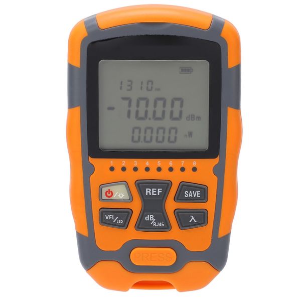 Misuratore Di Potenza Ottica, Misuratore Di Potenza A Luce Rossa, Tester Di Fibra Ottica, Misuratore Di Potenza Di Fibra Ottica, Tester Di Fibra Ottica Con Luce Led, Misuratore Di Potenza Multifunzionale-image