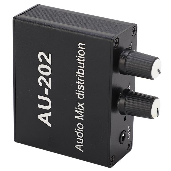 Mini Audio Mixer, Audio Mixer Di Distribuzione, Audio Mixer Stereo, Audio Mixer Di Ingrandimento, 2 In 2 Out Audio Mixer, Mini Audio Distributore-image