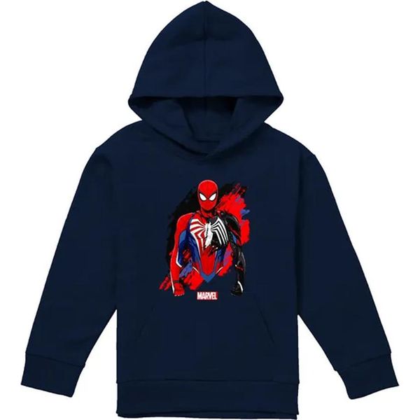 Spider-Man - Felpa Con Cappuccio "Symbiote"" Per Bambini, Pullover TV23173 (152-158) (Navy)"-image