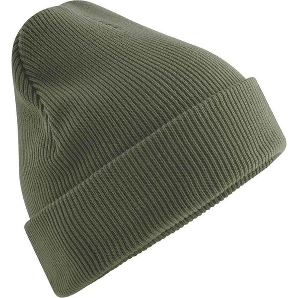 Beechfield - Berretto Da Uomo/Donna Unisex, Pesante, In Cotone Organico PC7859 (Taglia Unica) (Verde Oliva)-image