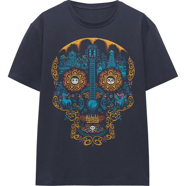 Coco - T-Shirt Da Donna, Day Of The Dead TV25858 (S) (Blu Marino)-image