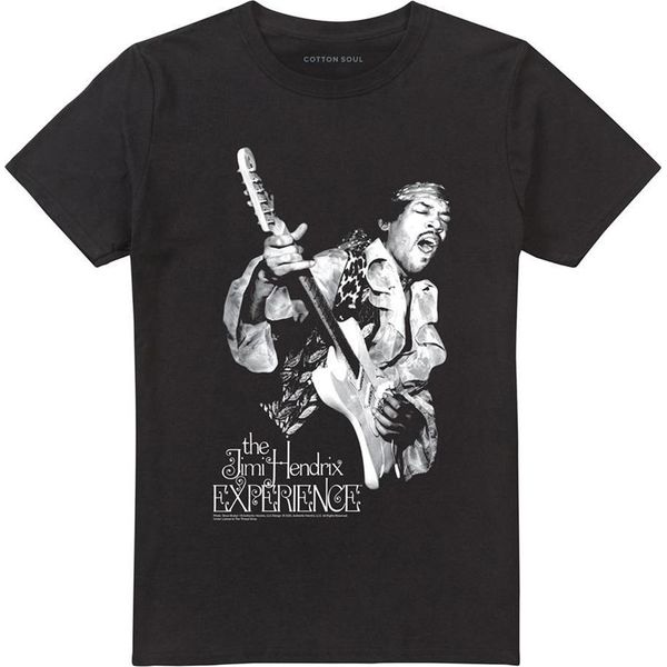 Jimi Hendrix - Maglietta Uomo/Donna Unisex, Cotone TV25870 (3XL) (Nero)-image