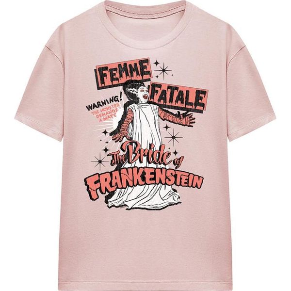 Universal Monsters - Maglietta "Femme Fatale"" Da Donna TV25963 (Xxl) (Rosa)"-image