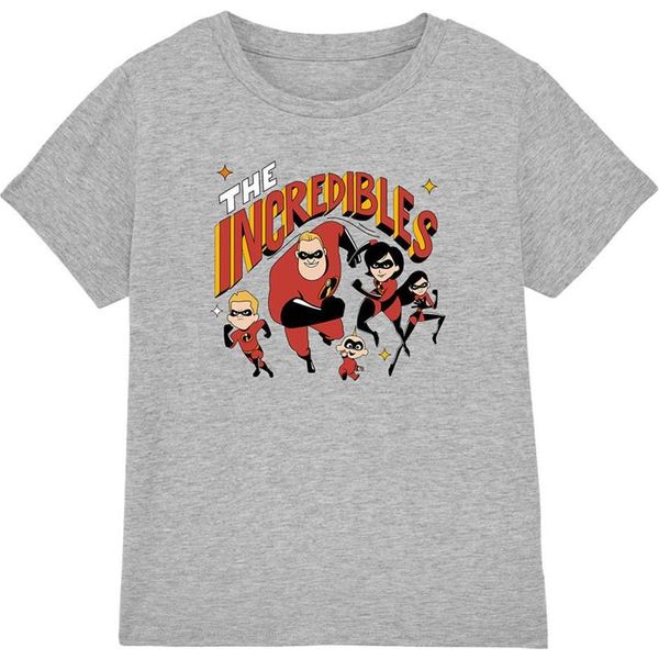 Gli Incredibili - Maglietta Da Ragazzo, Screziata TV25952 (116) (Grigio)-image
