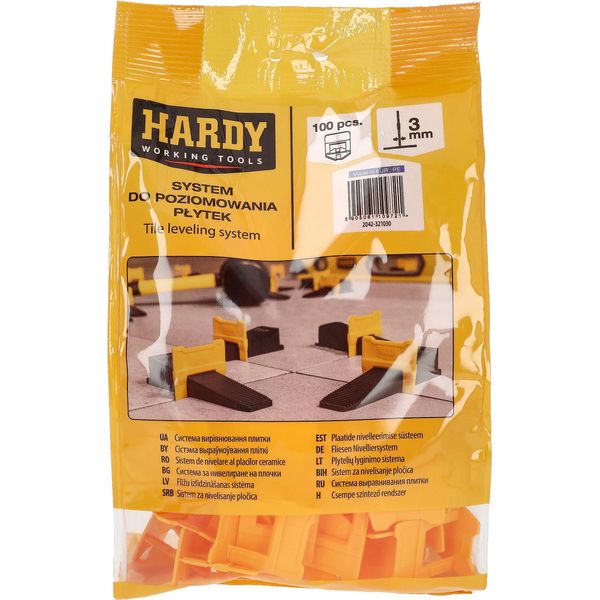 Clip Per Sistema Di Livellamento Hardy 3 Mm, 100 Pezzi-image