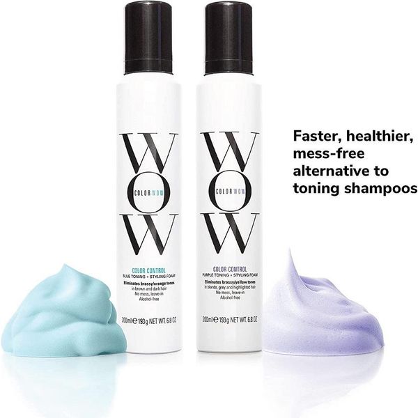 Color Wow - Color Control Purple Toning + Styling Foam ( Blond Hair ) 200Ml-image