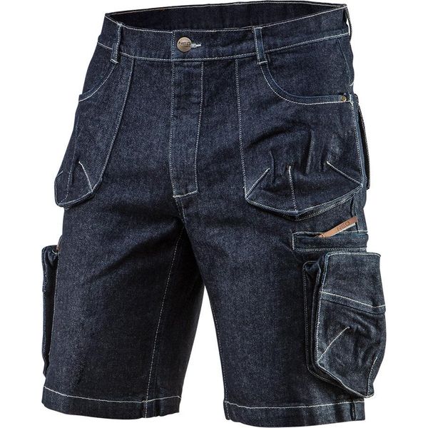 Neo Tools Pantaloni Protettivi In Denim - Pantaloni Corti Da Lavoro - Abbigliamento Da Lavoro Estivo - Taglia Xxl-image