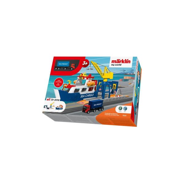 MäRklin MäRklin 72223 H0 MäRklin My World - Nave Da Carico E Gru Portuale 72223-image