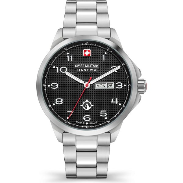 Swiss Military Hanowa Orologio Da Uomo Al Quarzo Argento / Nero Onesize Uomo 45 SMWGH2100302, SMWGH2100303, SMWGH2100341-image