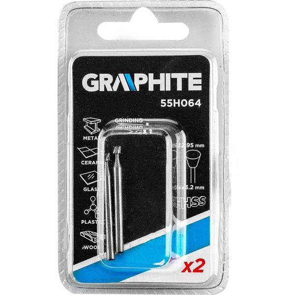 Accessori Per Mini Smerigliatrice Diritta Hss Set Di Frese 2 Pezzi.-image