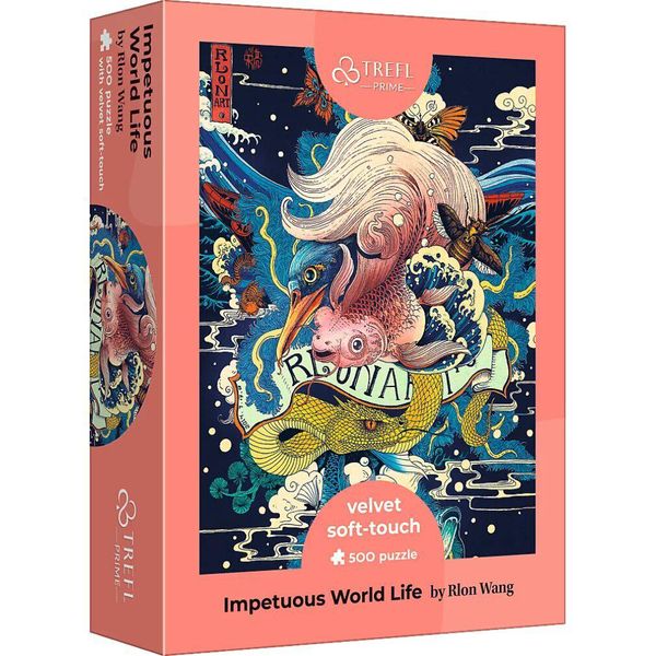Puzzle Trefl Uft Velvet Soft Touch: Il Mondo Indomito Della Vita 500 Pezzi-image