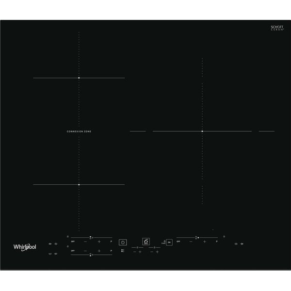 Piano Cottura A Induzione 60Cm 3 Fuochi 7200W Nero Whirlpool Wbb3760Bf-image